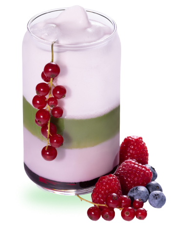 Red Berries Milky Matcha
